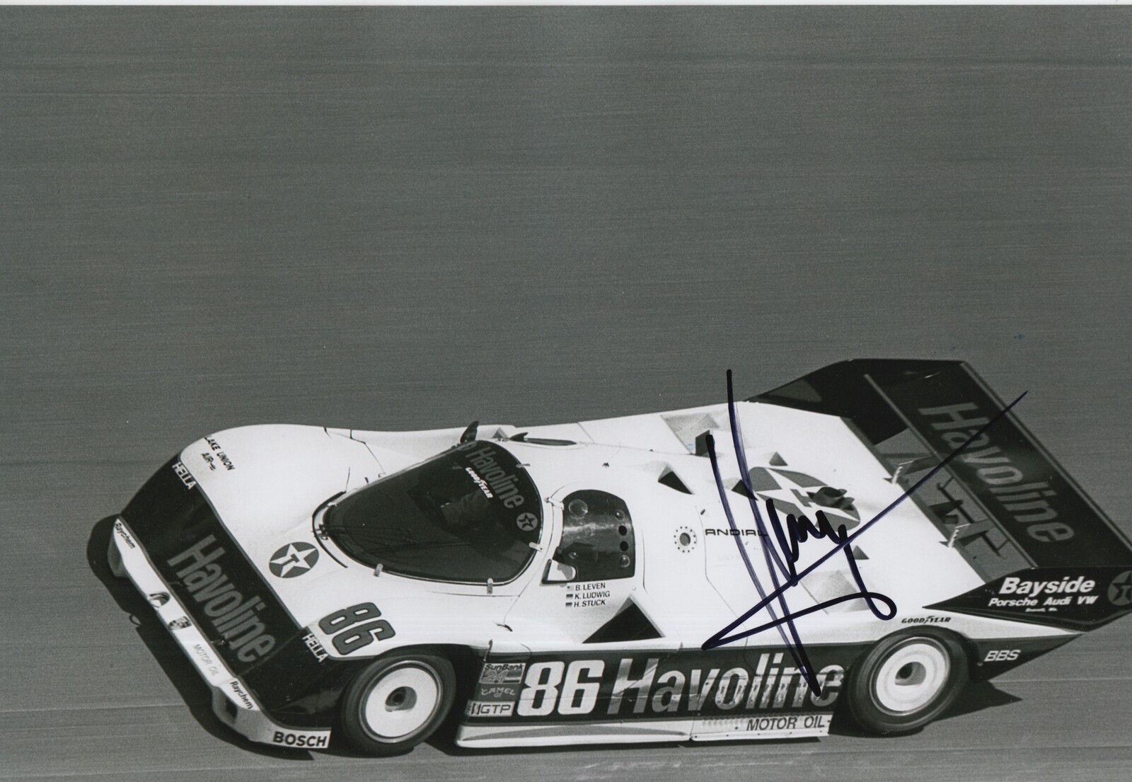 Klaus Ludwig Hand Signed 12x8 Photo Poster painting Porsche Le Mans 3.