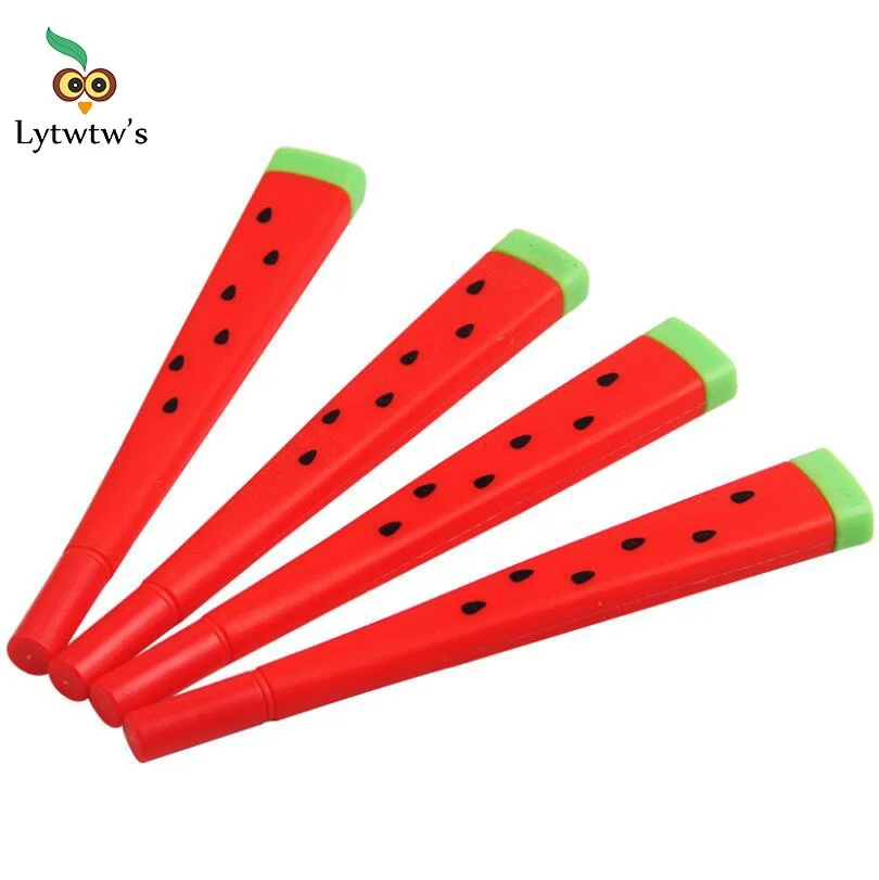 1 Pcs Cute Kawaii watermelon Gel Pen Writing School Office Supply Student Stationery Sweet Lovely Funny creative