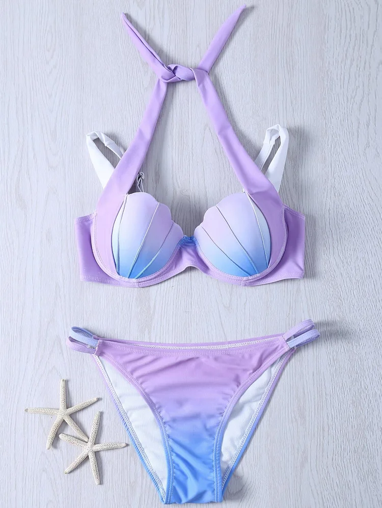 Sweet Mermaid Shell Bikini Swimsuit SP1812005