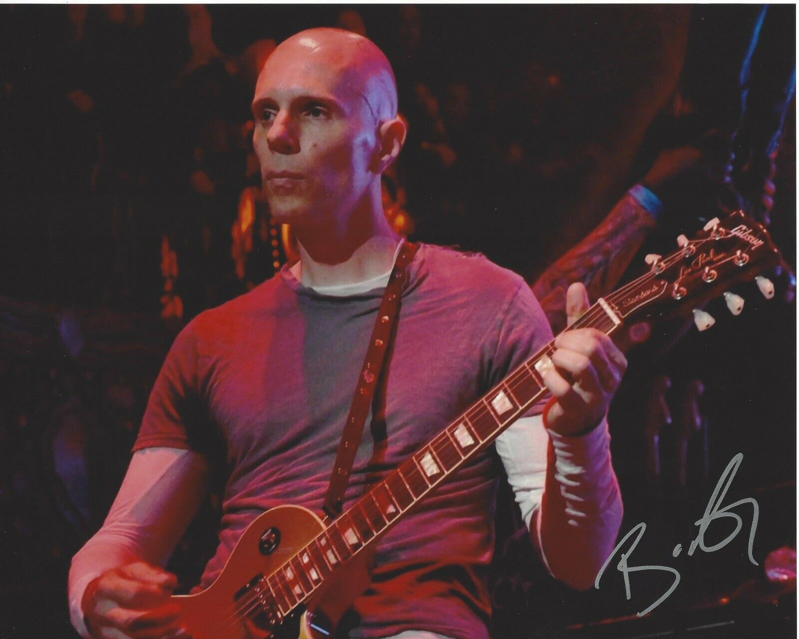 GUITARIST BILLY HOWERDEL SIGNED 8x10 Photo Poster painting 3 w/COA A PERFECT CIRCLE ASHES DIVIDE