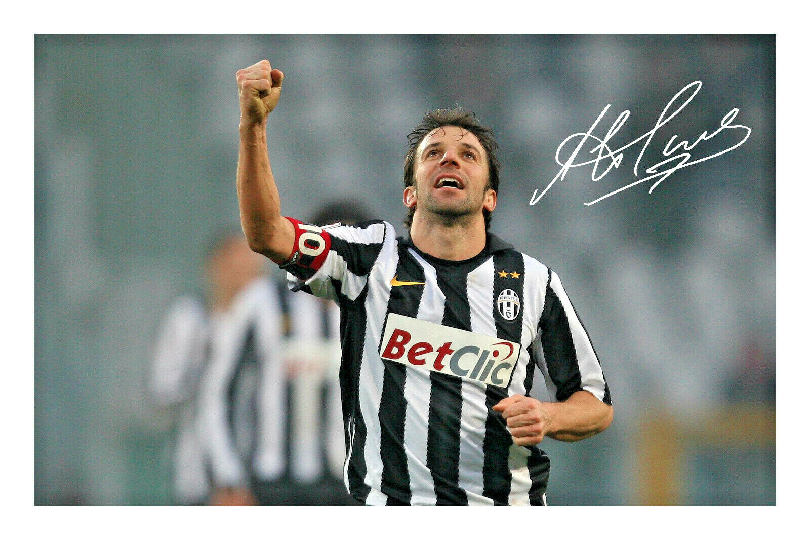 Alessandro Del Piero Signed Autograph Photo Poster painting Print Juventus Football