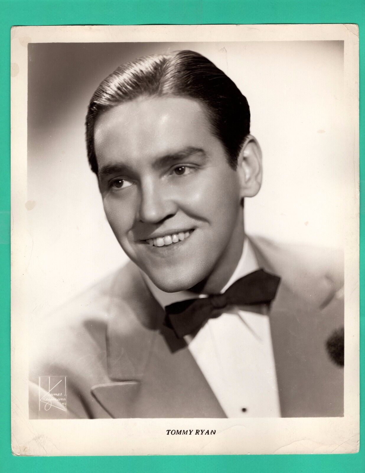 TOMMY RYAN Musician Promo 1940's Vintage Photo Poster painting 8x10