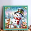 【Limited Stock Sale】Cute Snowman And Elk-11CT Stamped Cross Stitch 50*50cm/19.69*19.69in tapestrymarket