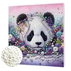 Kit de peinture en perles Panda diamond art avec cadre 9,84x9,84 pouces cadeau pour adultes