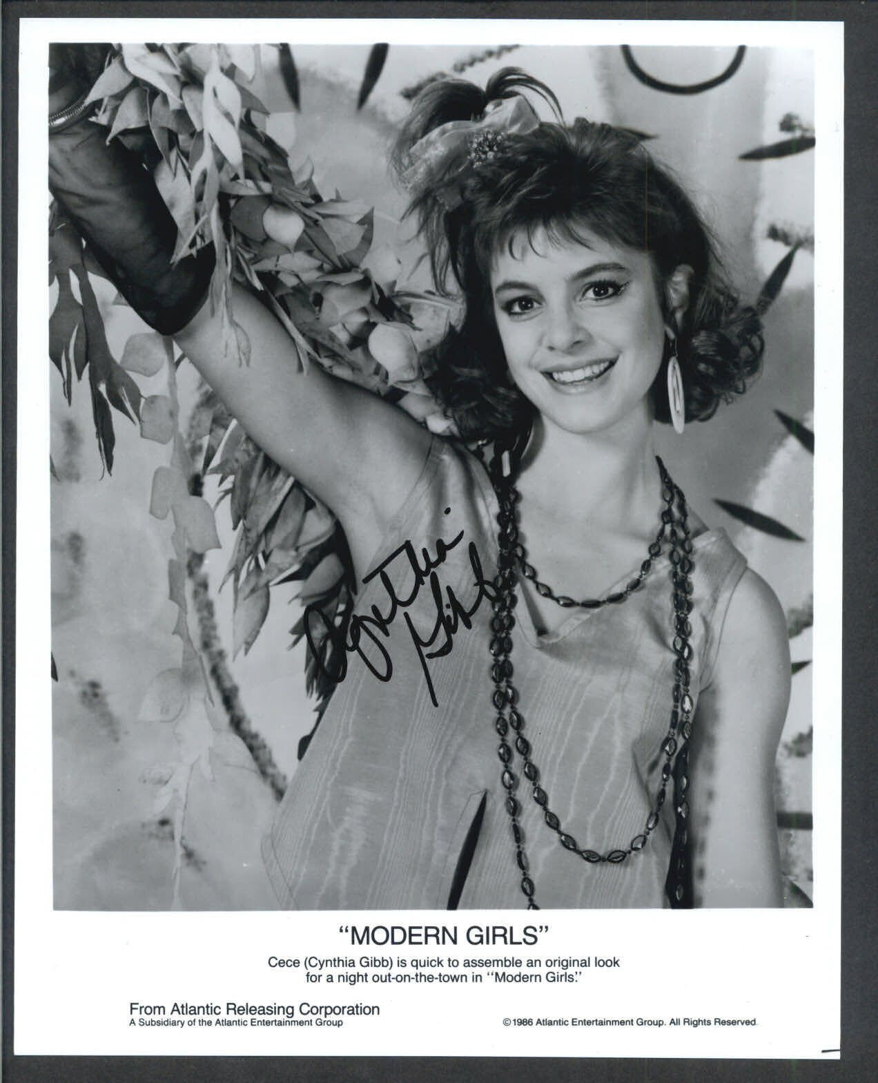 Cynthia Gibb - Signed Autograph Movie Still - Modern Girls