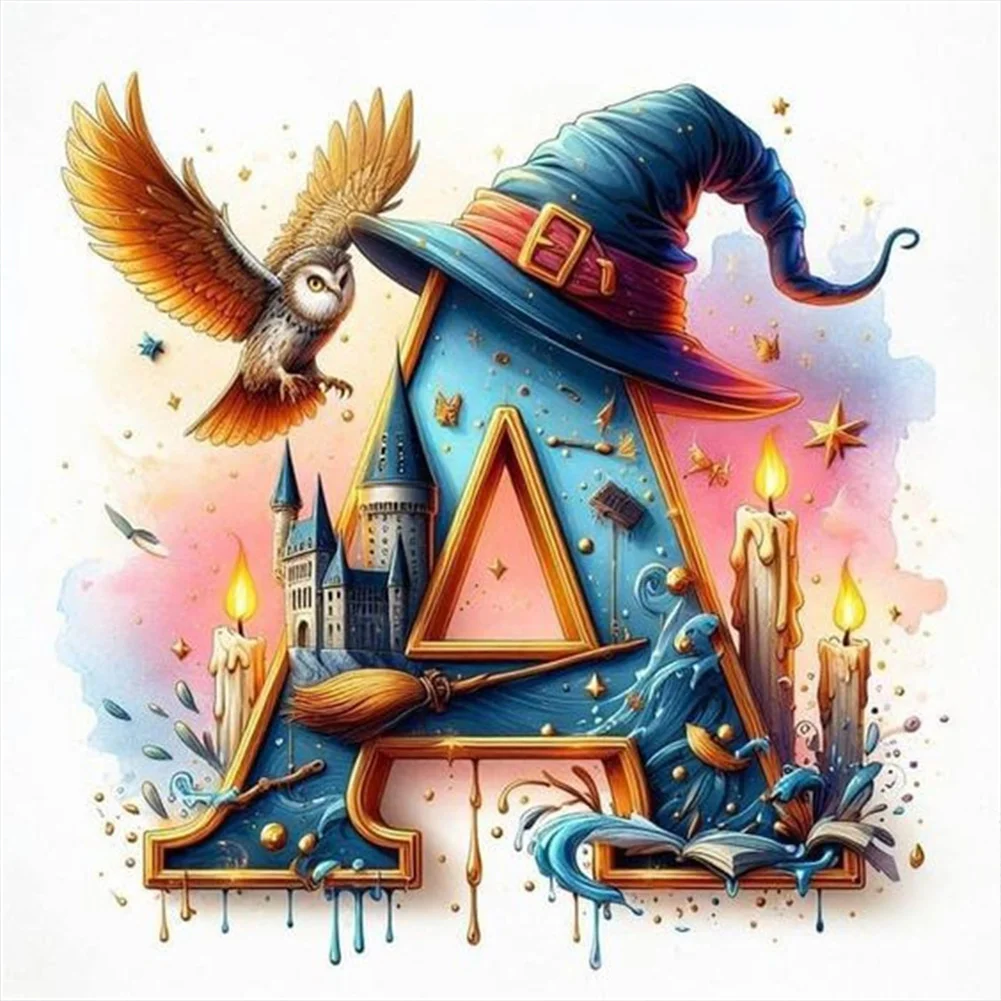 Diamond Painting - Full Square Drill - Harry Potter Letters(Canvas|35*35cm)