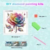Rose-Peinture Diamant En Forme Sp&eacute;ciale-30*30CM