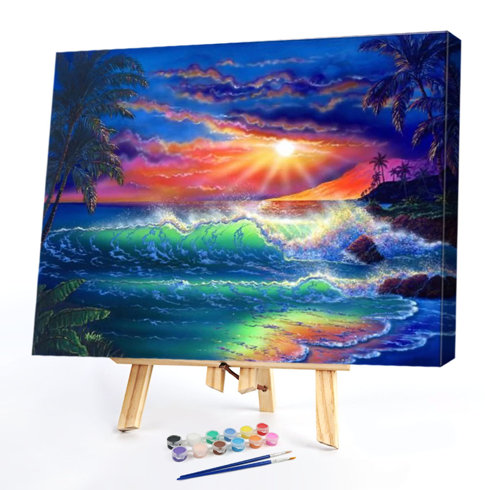 

40*50CM Paint By Numbers-Seascape, 501 Original