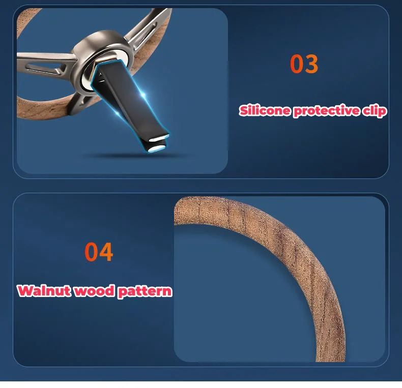 Car retro walnut car aromatherapy