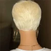 Blonde Short Wig Bob Straight Hair