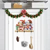 DIY Christmas Bear Diamond Painting Wooden Hanging Hooks