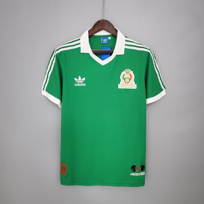 Retro 1986 Mexico Soccer Jersey Home
