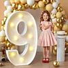 70cm LED Number Figure Light Easy To Assemble & Lightweight Large Lighted Number Warm Lighting & Radiant Atmosphere for Anniversary Graduation Decoration