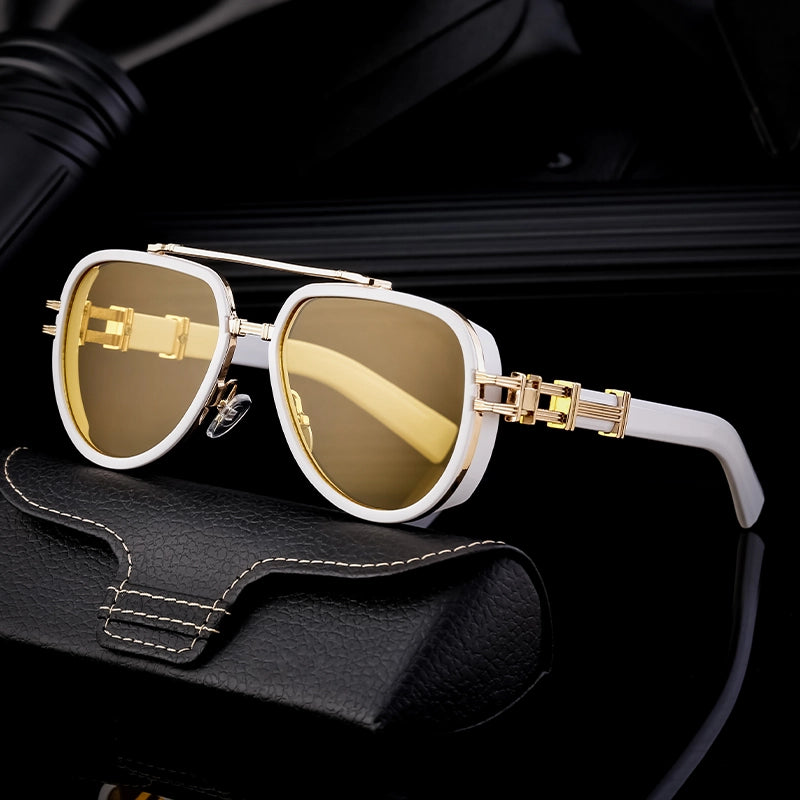 2024 New Retro Sunglasses Men's High Sense Punk Sunglasses Men's Sunglasses