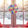 Diamond Painting Flower Wreath with Chain Art Pendant