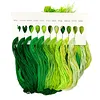 Friendship Bracelet String 6-Strand 120m Long DIY Hand Embroidery Threads Gradient Color Design for Bracelet DIY Crafts Sewing Embroidery Supplies