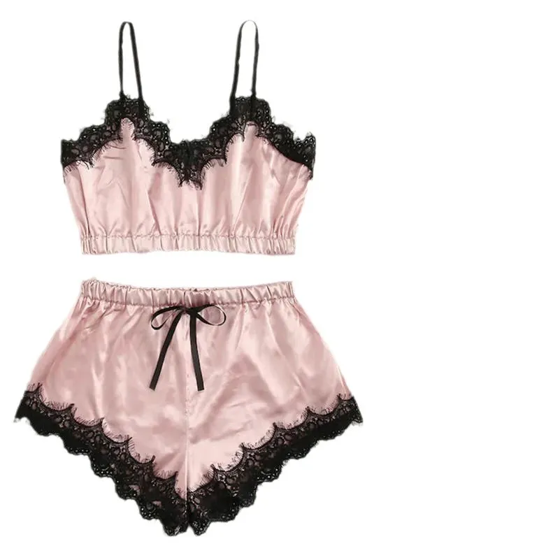 Churchf Exploding Sexy Lace Lingerie Slings Three-Point Wrapped Breast Lace Underwear Home Set