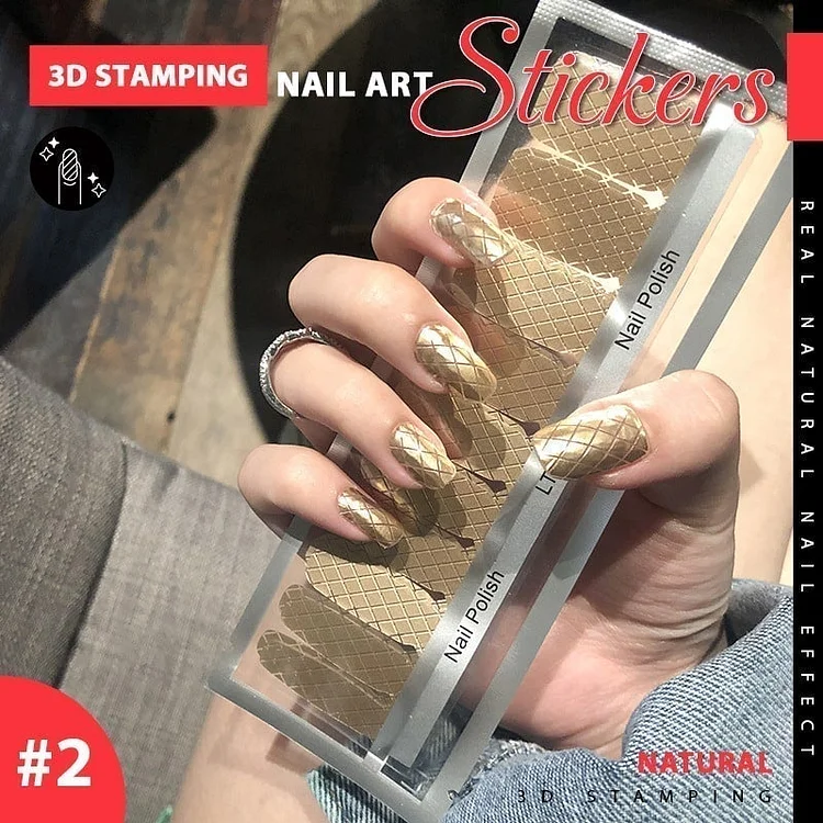 3D Stamping Nail Art Stickers