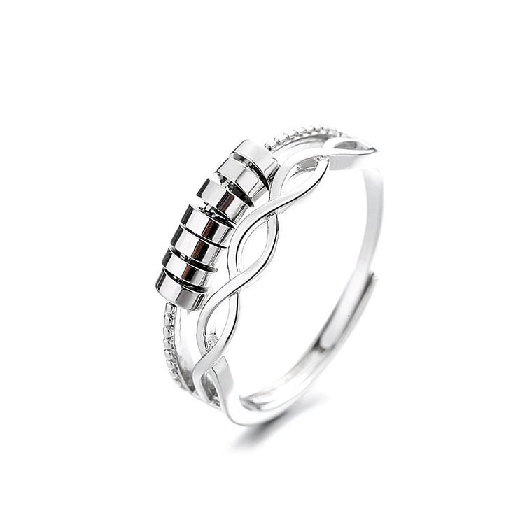 For Granddaughter - S925 I Will love & Protect You From Anything You Fear Infinity Fidget Ring