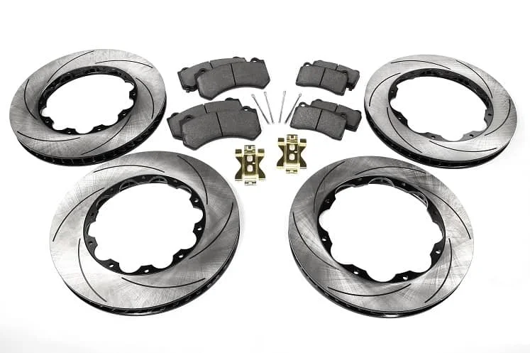 SBD NISSAN GTR R35 SLOTTED BRAKE ROTOR + PAD COMPLETE PACKAGE