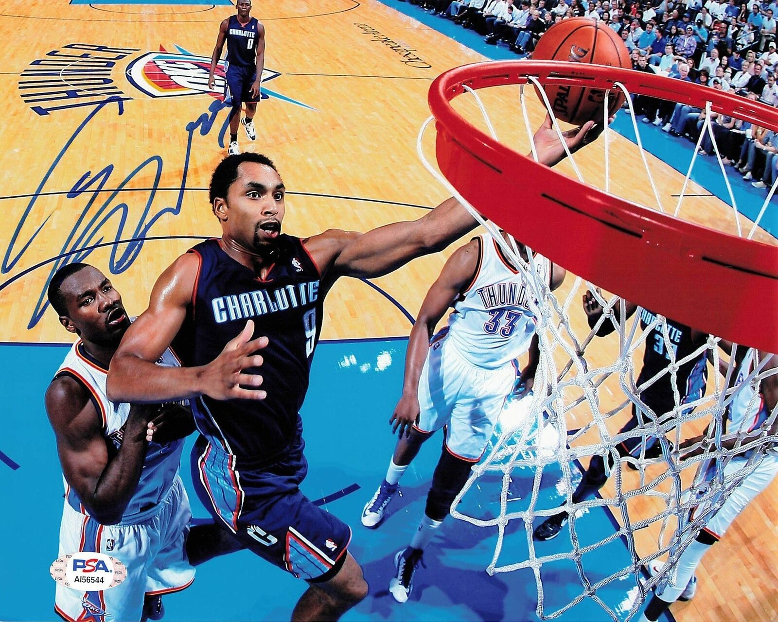 Gerald Henderson signed 8x10 Photo Poster painting PSA/DNA Charlotte Bobcats Autographed