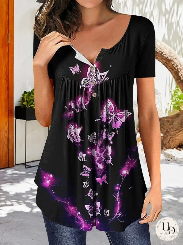 Short Sleeve Casual Loose Top T-Shirt