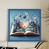 Castle In Book-11CT Stamped Cross Stitch 50*50cm/19.69*19.69in tapestrymarket