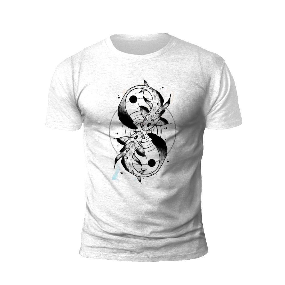 Yin Yang Koi: Harmony in Motion T-shirt