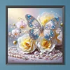 Diamond Painting - Full Round Drill - Flower Butterfly(Canvas|40*40cm)