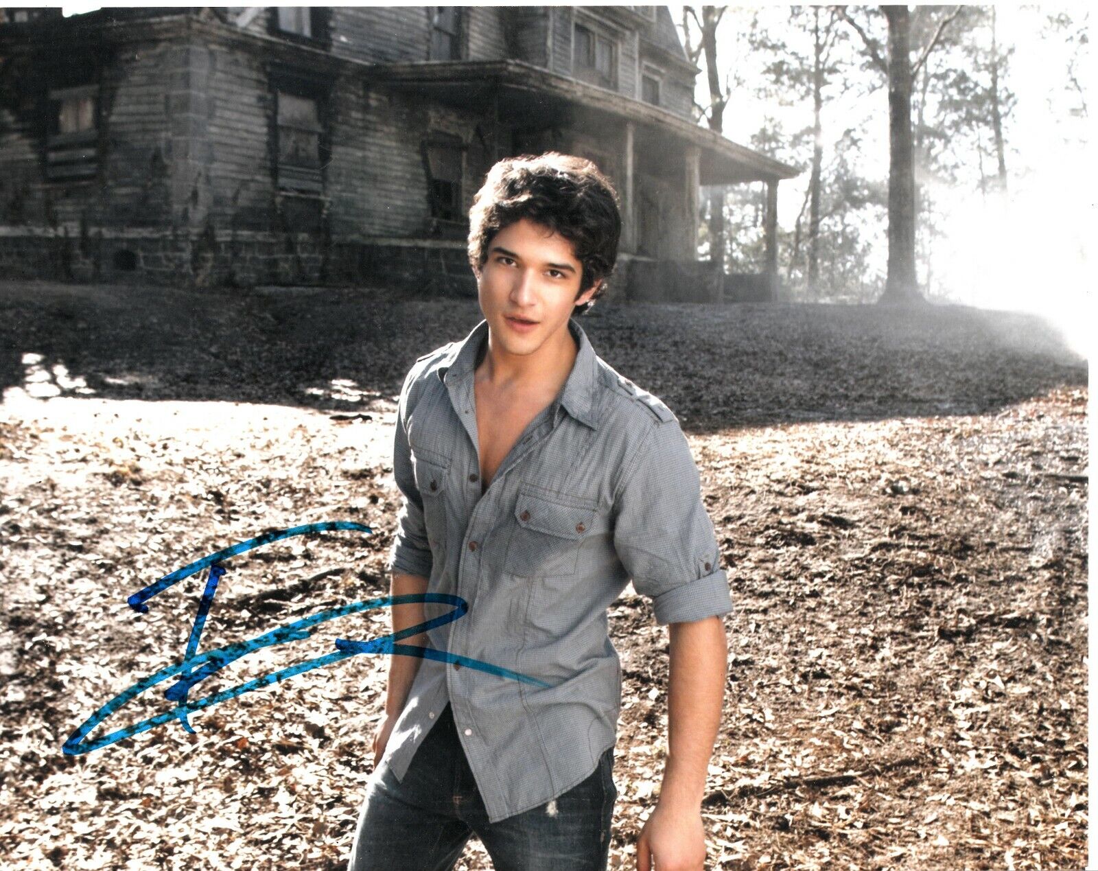 TYLER POSEY SIGNED TEEN WOLF Photo Poster painting UACC 242 (4)