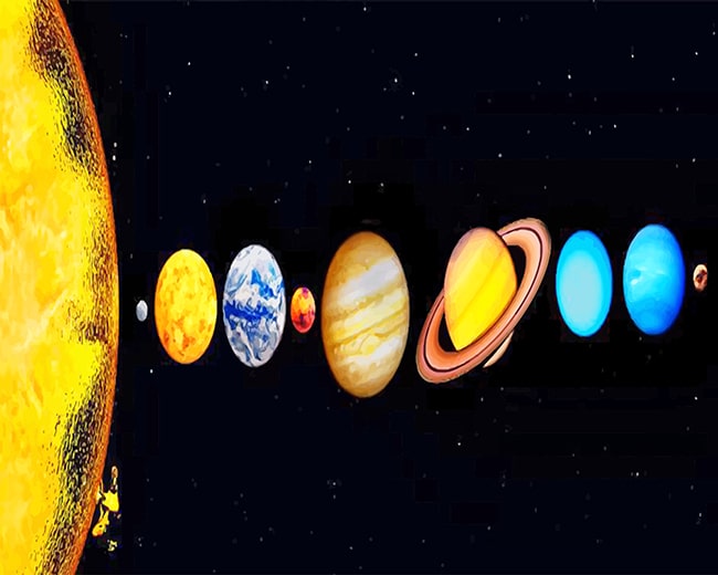 

Planets in the Solar System – Paint By Numbers - 40*50CM, 501 Original