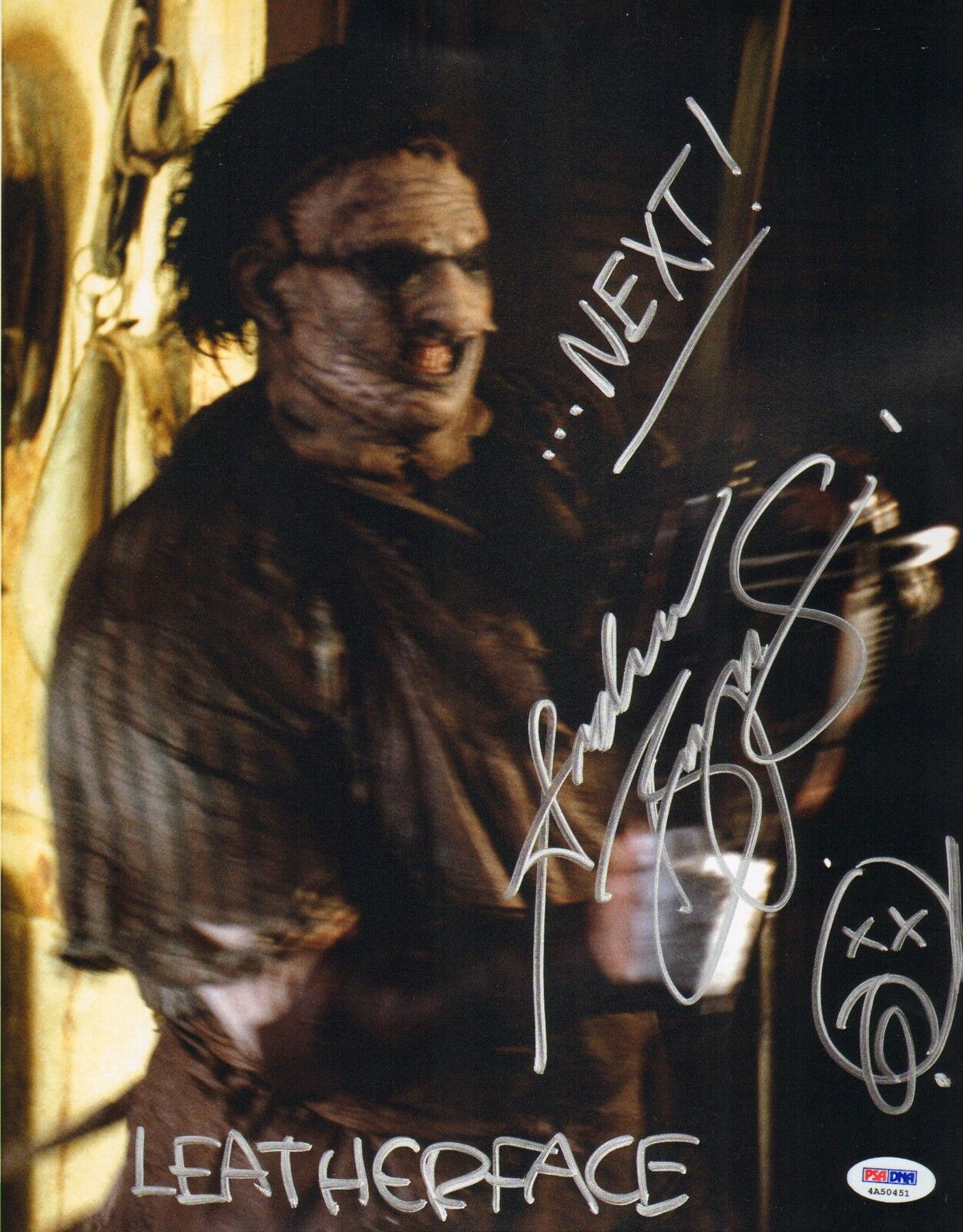 Andrew Bryniarski Signed Texas Chainsaw Massacre 11x14 Photo Poster painting PSA/DNA COA Auto'd