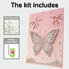 DIY Pearl Painting Butterfly for Home Wall Decor with Frame(40x30cm)