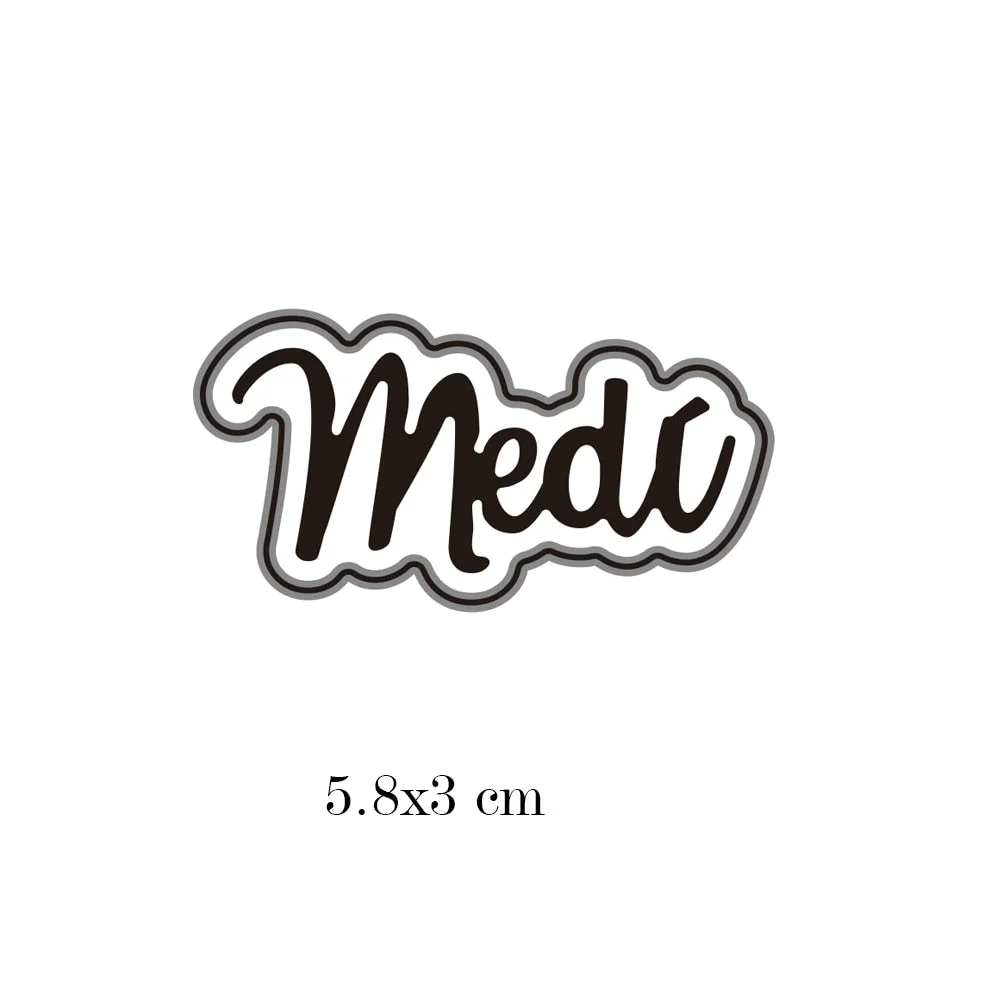 Spainish Words Serial Craft Metal Cutting Die Stencils Template for Scrapbooking Paper Album Cards Gift Decor Knife Die Cut New