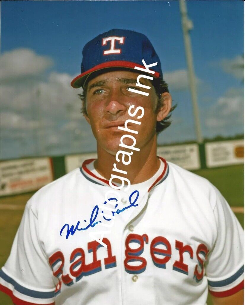 Mike Paul autographed 8x10 Texas Rangers#4