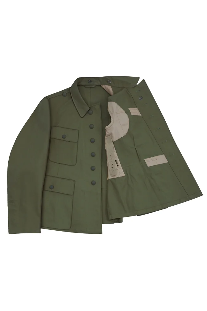   Wehrmacht Tropical Heer M43/M44 EM Summer Olive Field Tunic German-Uniform
