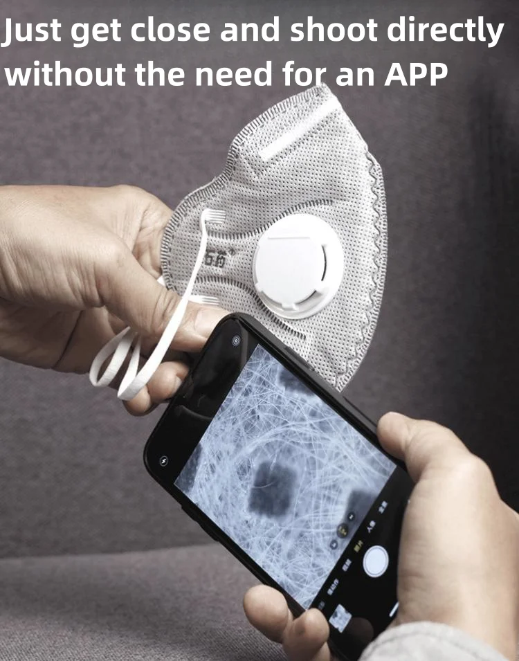 Suitable for iPhone12/13/14 mobile phone microscope lens 400X high-definition small mini micro microscope