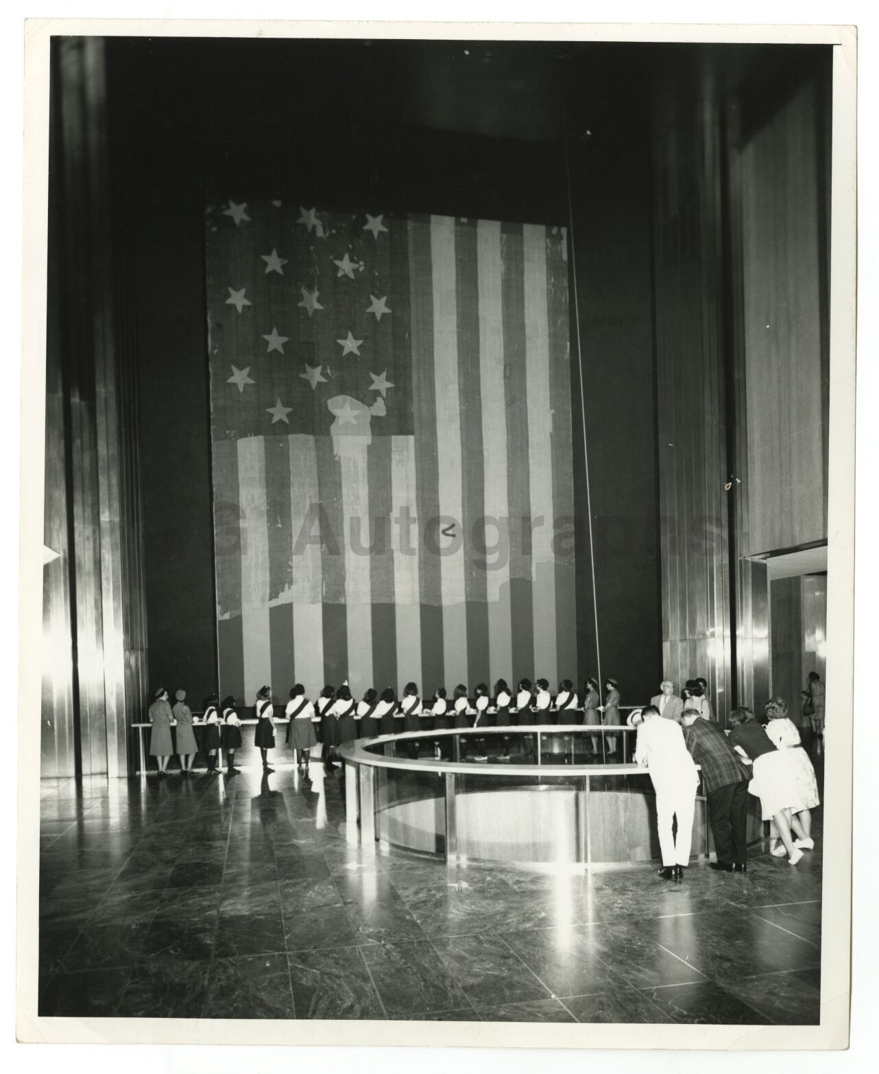 Smithsonian - Vintage 8x10 Publication Photo Poster paintinggraph - Fort McHenry Flag