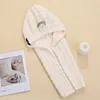 🛁 Grande serviette pour cheveux avec bande &eacute;lastique s&eacute;curis&eacute;e pour femmes