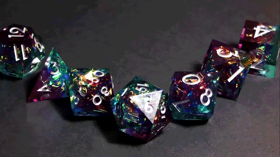 Handcrafted Sharp Edged Rpg Dice