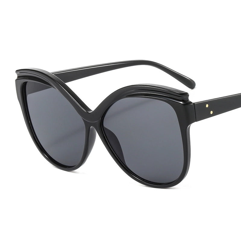 Retro Gradient Color Leopard Pc Butterfly Frame Full Frame Glasses