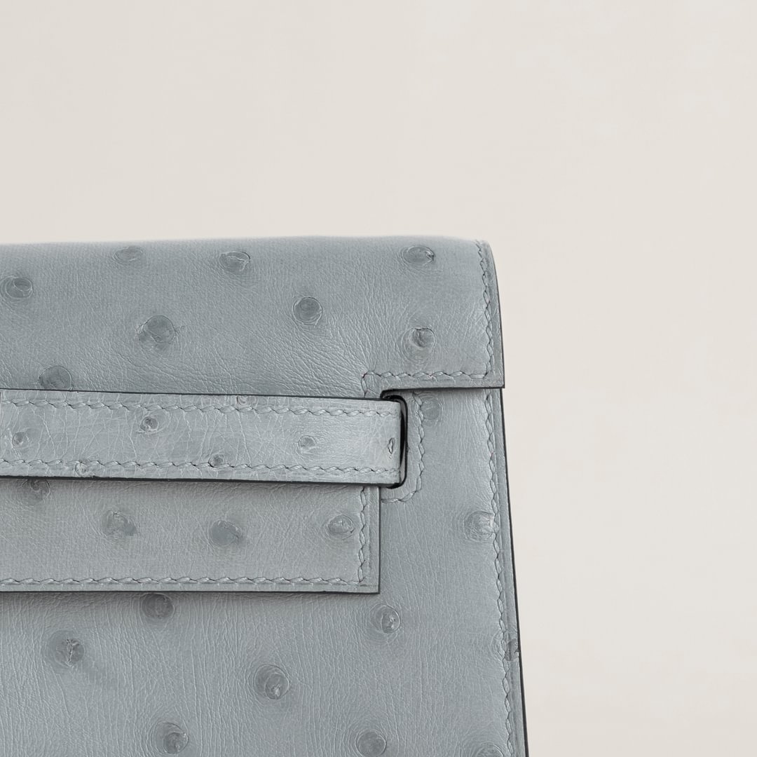 Kelly Danse Ostrich 8U Blue Glacier PHW