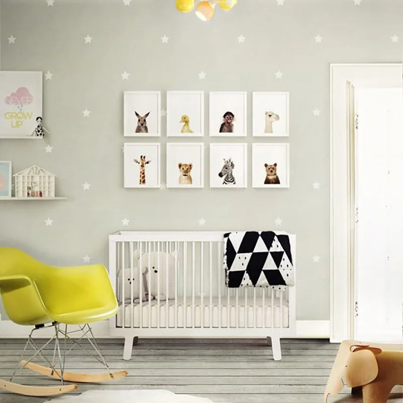 Kids Wall Sticker Stars Baby Nursery Bedroom Stickers For Kids Room Baby Play Mat Crawling Mat Baby Carpet Rug Developing Mat
