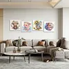 4pcs Diamond Painting -DIY Round Drill Animal