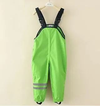 Children Waterproof Rain Pants New 2019 Brand Waterproof Overalls 1-7Yrs Baby Boys Girls Overalls Fashion Kids Overalls
