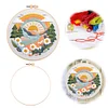 Spring Scenery-DIY Embroidery Kit with Pattern Cotton Threads Needles Hoop 30*30cm/11.8*11.8in tapestrymarket