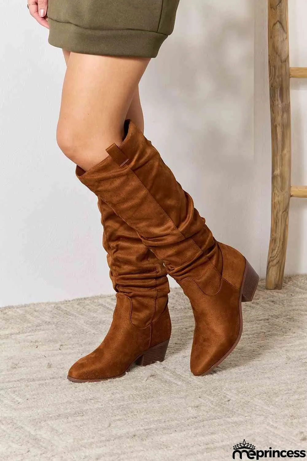 East Lion Corp Block Heel Knee High Boots