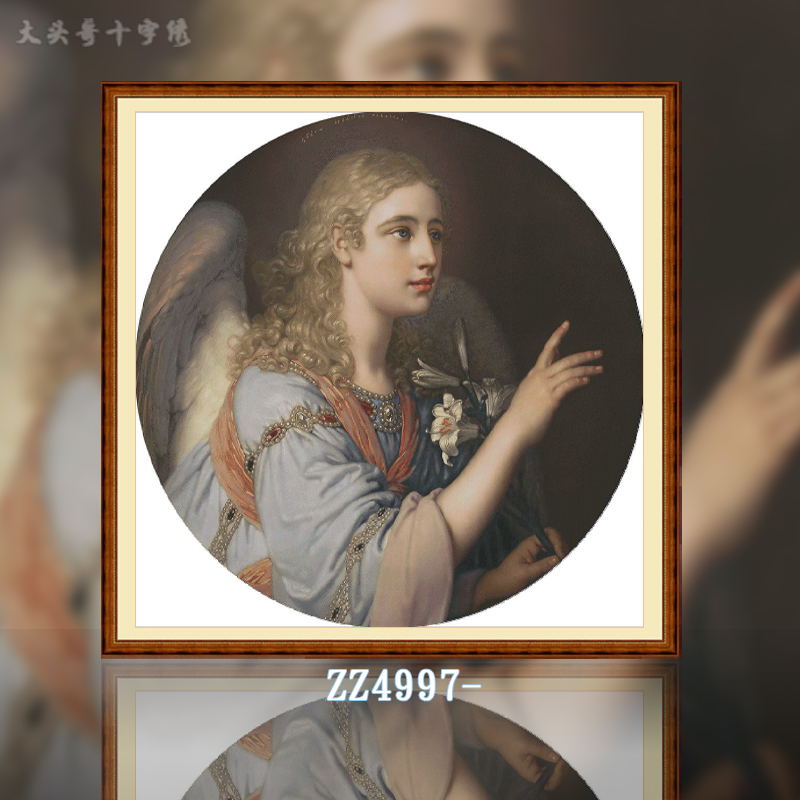  [ZZ4997-Archangel Gabriel]  Painting Fairy Cross Stitch