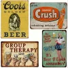 4pcs - Charming - Vintage Metal Signs(8*12Inch/12*16Inch) - Bar