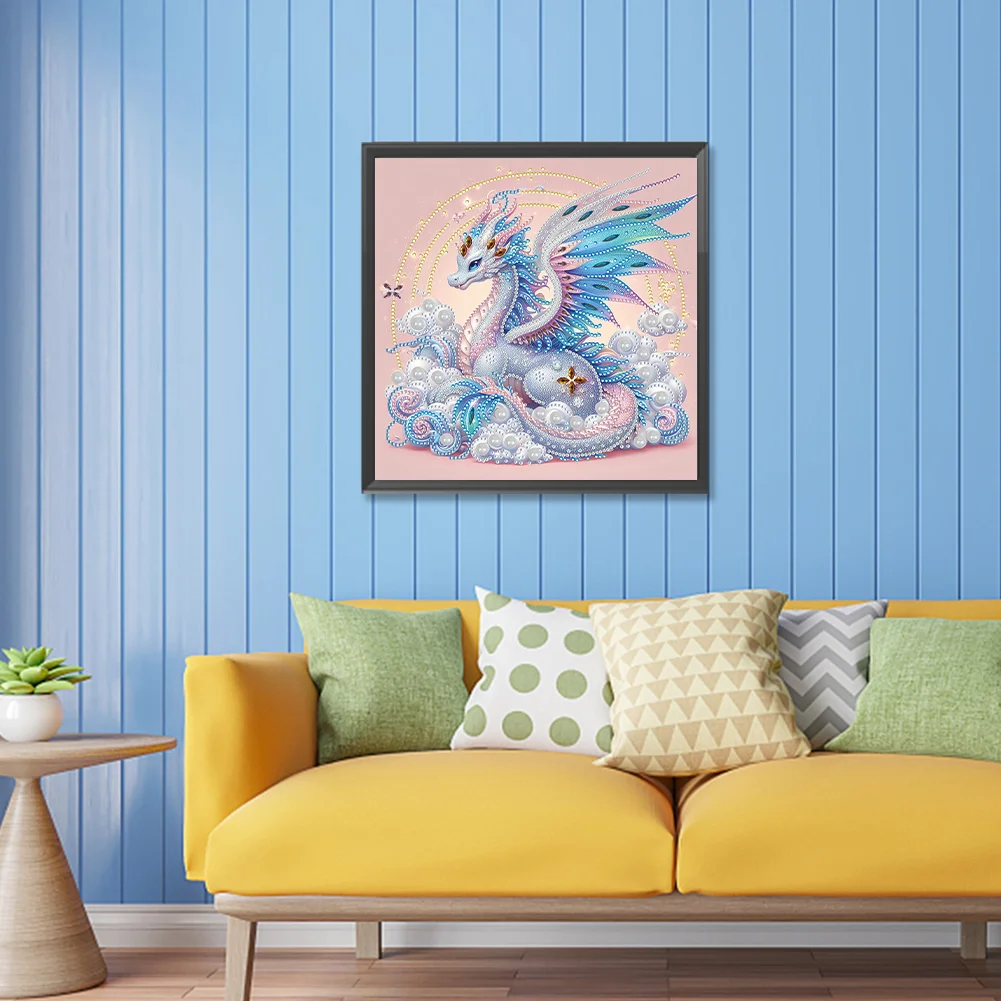 Diamond Painting - Partial Special Shaped Drill - Dragon(Canvas|30*30cm)
